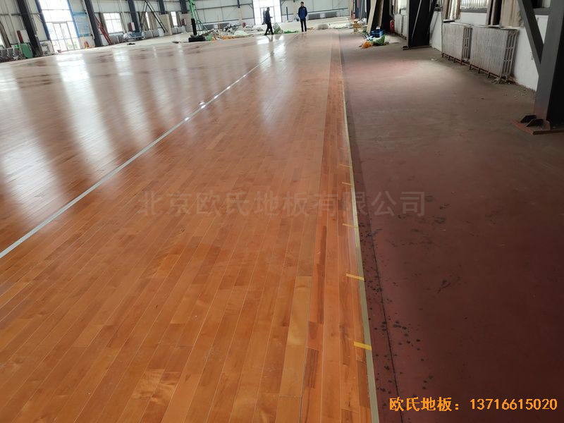 山东临沂市监狱体育地板安装案例