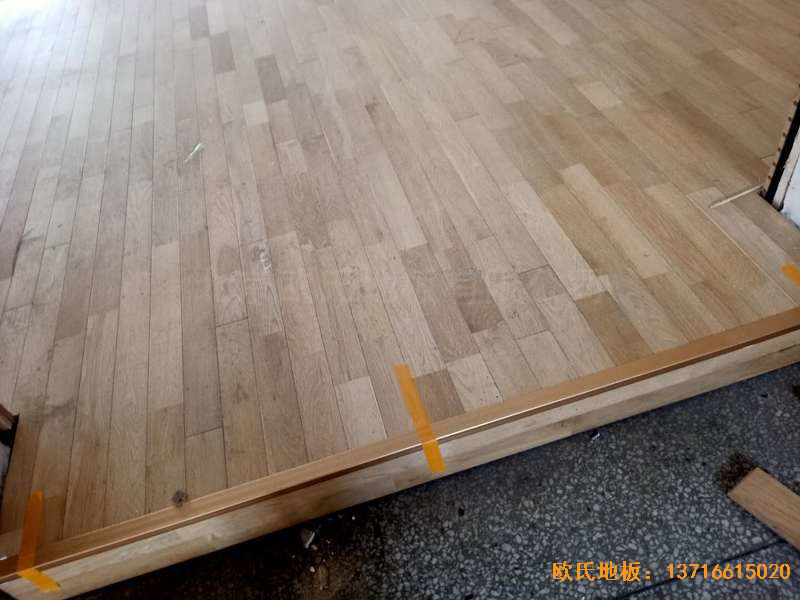 山西运城财经学校运动地板铺设案例