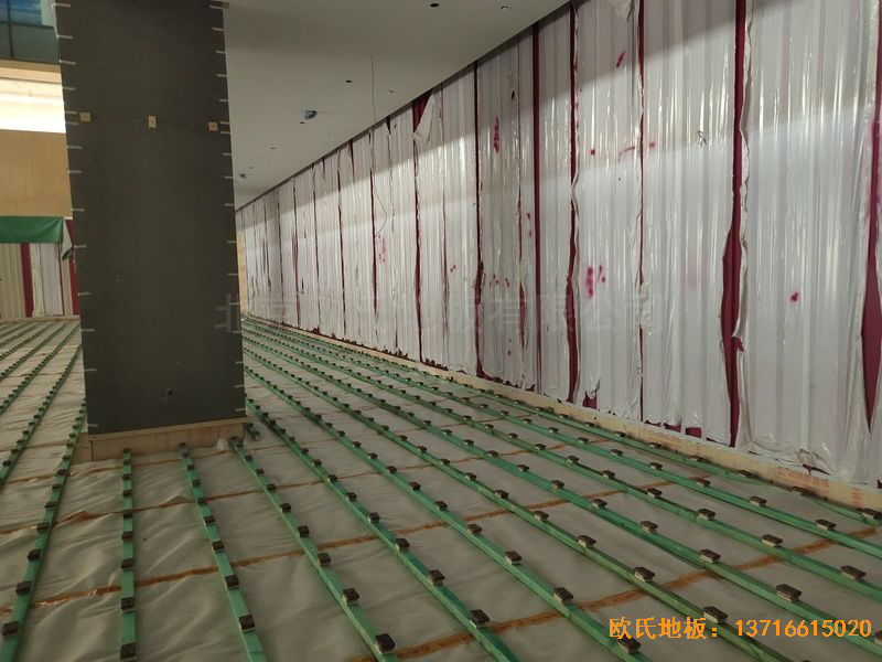 杭州26号地商务金融运动木地板安装案例