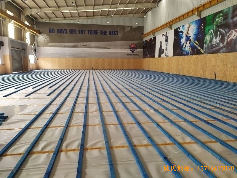 江苏昆山市博瑞祥汽车一站服务运动地板铺装案例