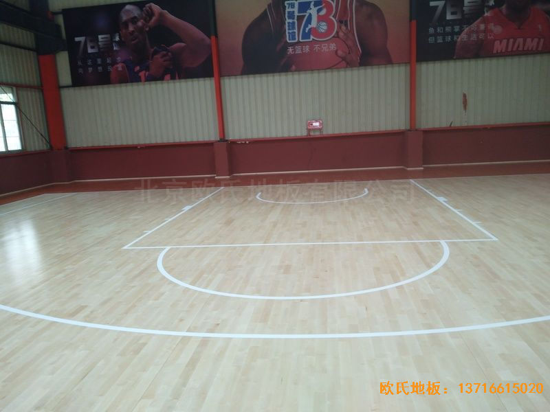 湖南长沙雨花区78号球馆体育地板施工案例