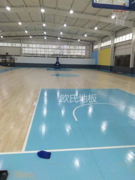 杭州富阳区23篮球馆木地板案列
