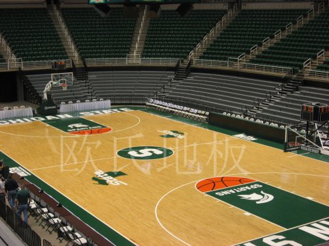 篮球场木地板，挑选细节