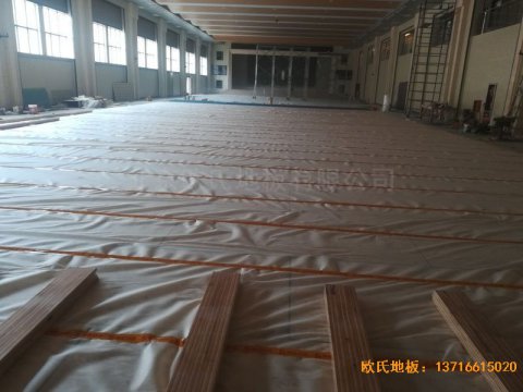 陕西榆林神木何家塔煤矿体育地板铺装案例