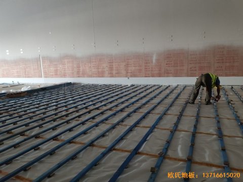 北京环球影城体育地板铺设案例
