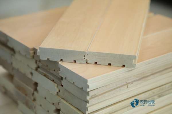实木体育运动地板结构中毛板尺寸2