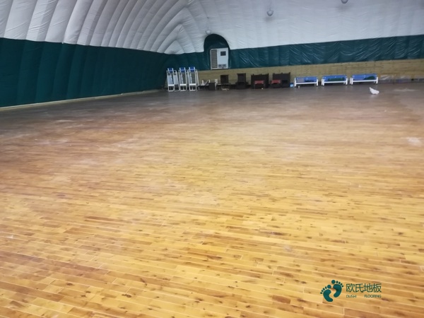 校园运动篮球木地板施工单位1