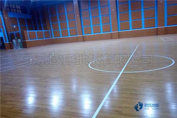 校园篮球体育木地板施工方案2