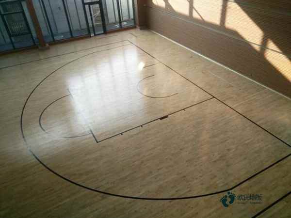 校园体育篮球木地板施工单位1
