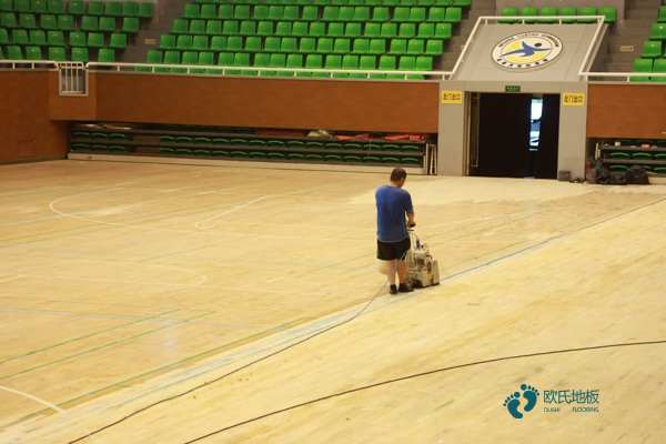 学校篮球运动地板施工流程1